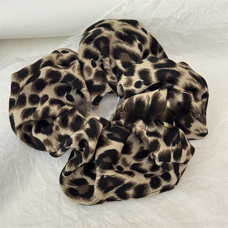 Wholesale Versatile Temperament Leopard Print Large Intestine Retro Elegant Hair Tie